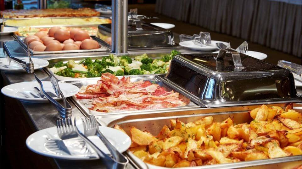buffet en el parque futbol
